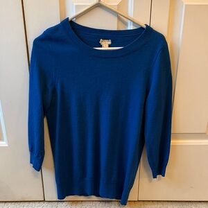 J. Crew Vibrant Blue Knit Top